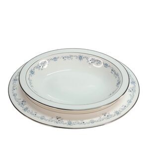 Royal Doulton Angelique Serving Platter & Bowl English Fine Bone China H 4997